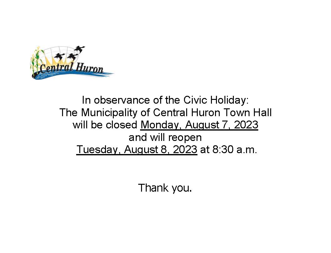Civic Holiday Office Closed