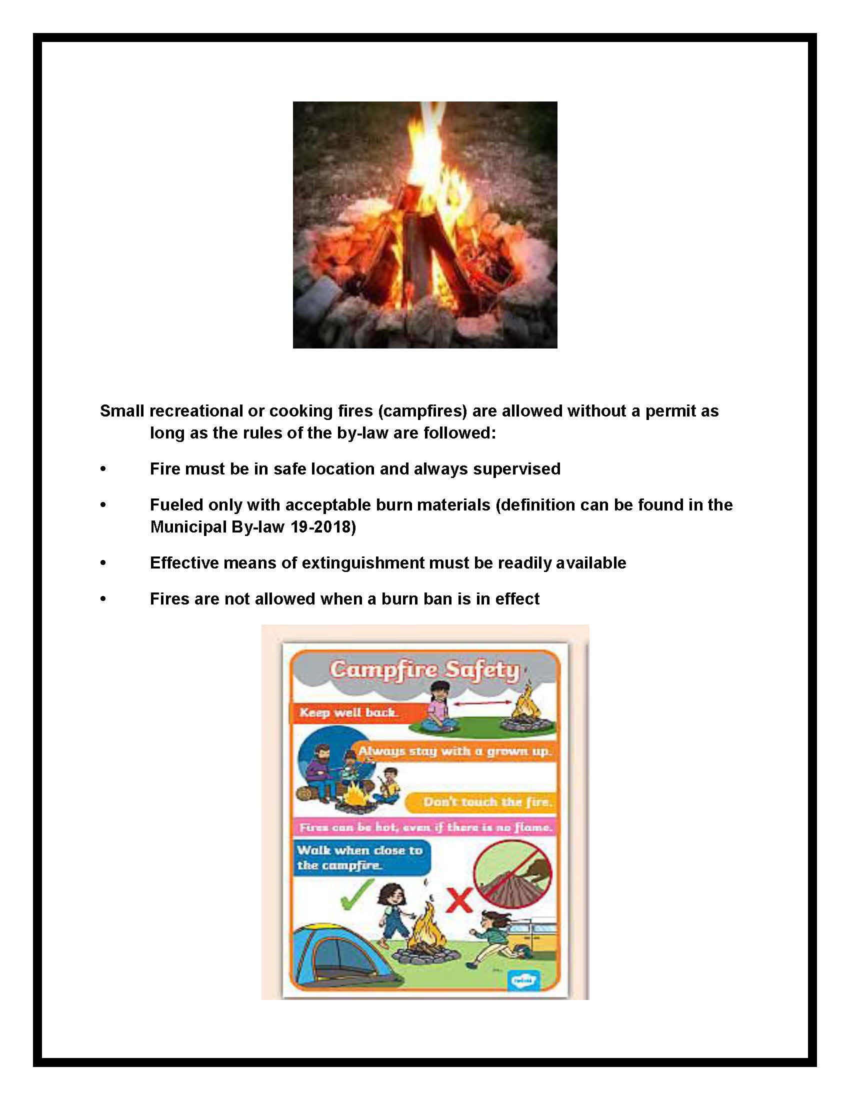 A Guide for Safe Recreational Campfires