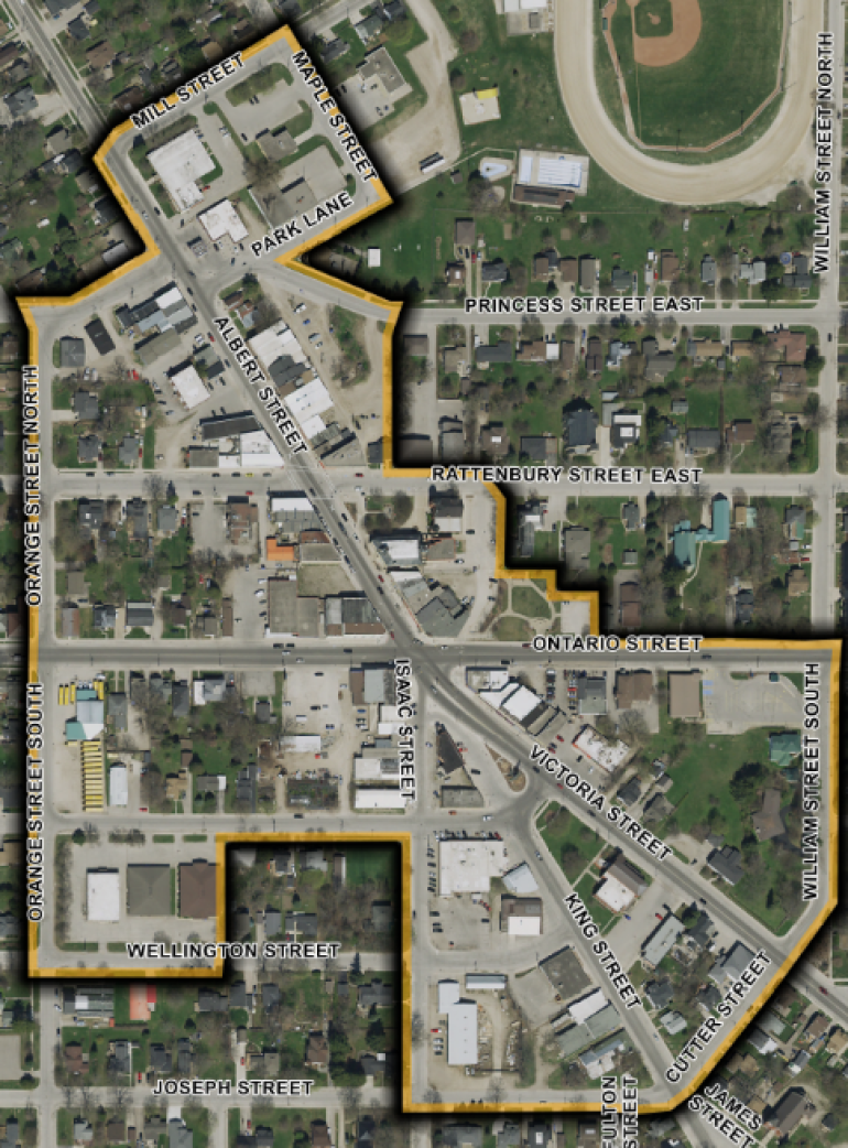 Clinton Business Improvement Association (BIA) Boundary Map